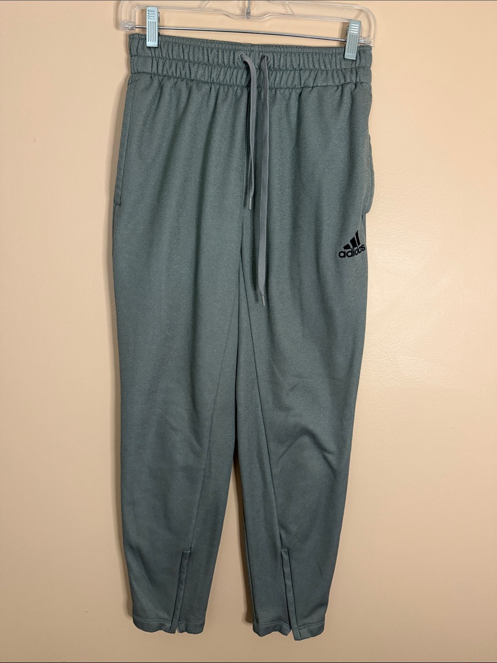 adidas Gray Track Joggers with Drawstring